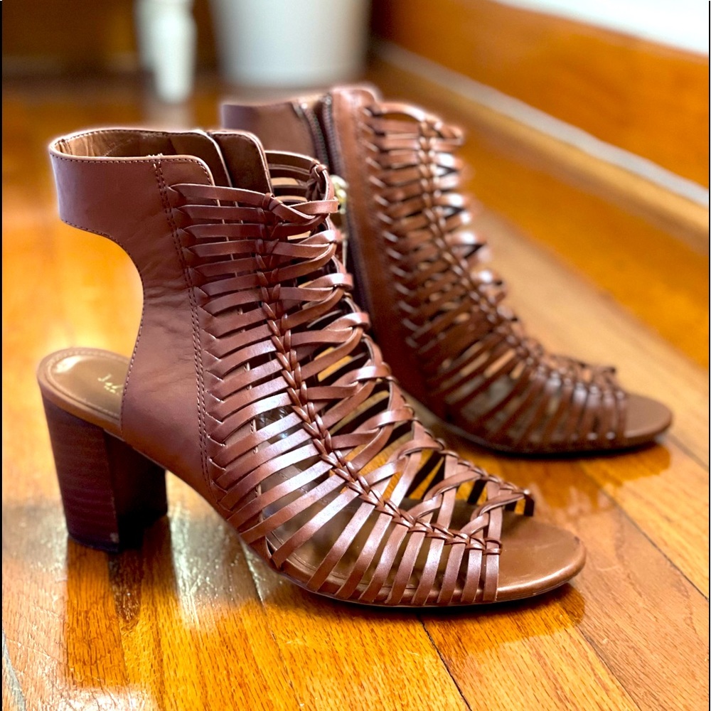 Ralph Lauren Cognac Gladiator Sandals Sz 8